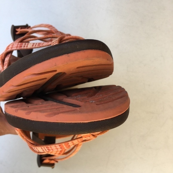 Chaco Sandals Orange Size 8 Hiking Trekking Outdoors Camping - Picture 4 of 7
